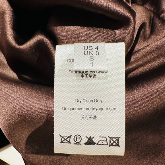 Sleeping with Jacques Jane Bond Brown Velvet Co-ord Set US4 Pants & Blazer Silk - Picture 16 of 16